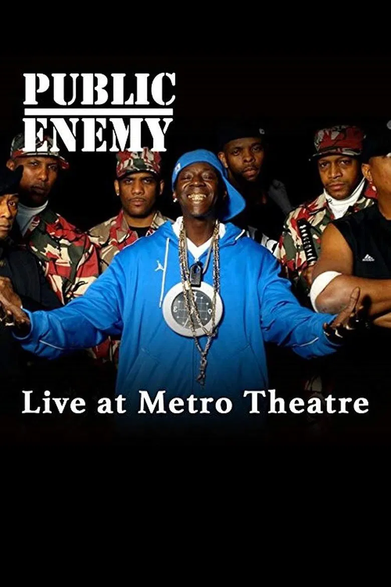 Public Enemy Live at the Metro Theatre poster background