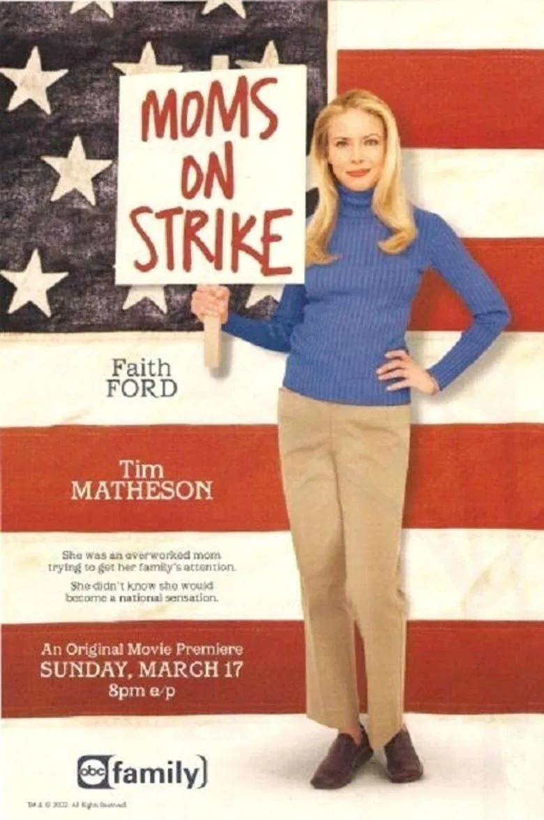 Mom's on Strike poster background