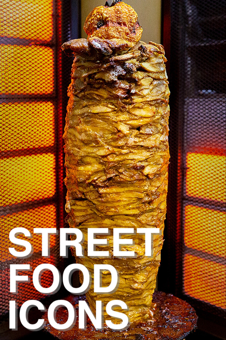 Street Food Icons poster background