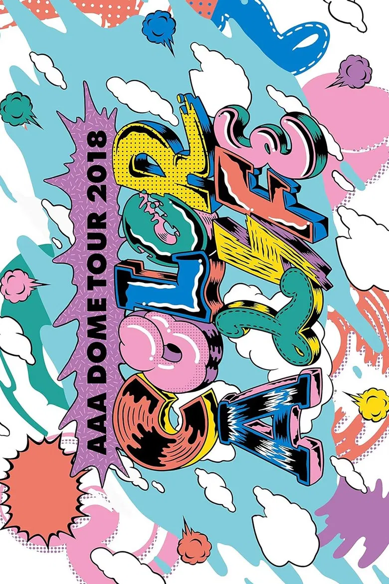 AAA DOME TOUR 2018 COLOR A LIFE poster background