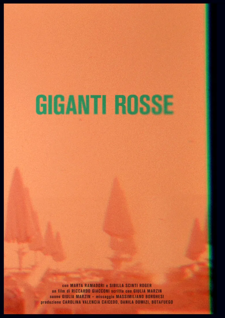 Giganti rosse poster background