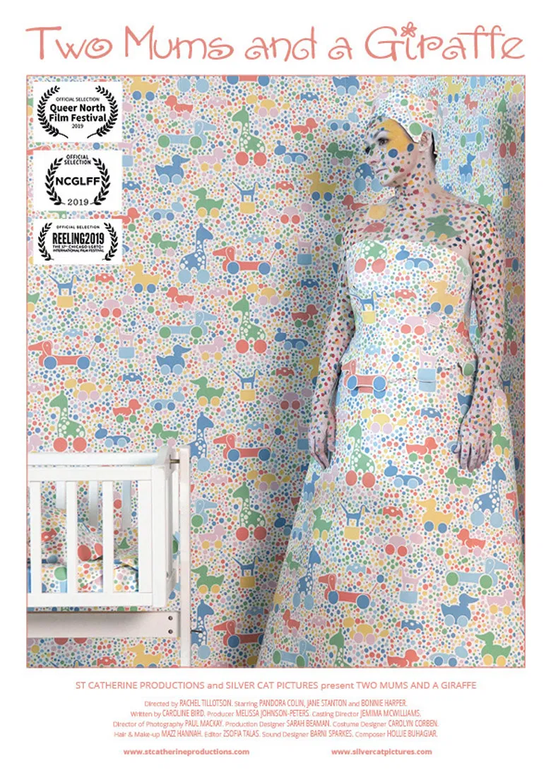 Two Mums and a Giraffe poster background