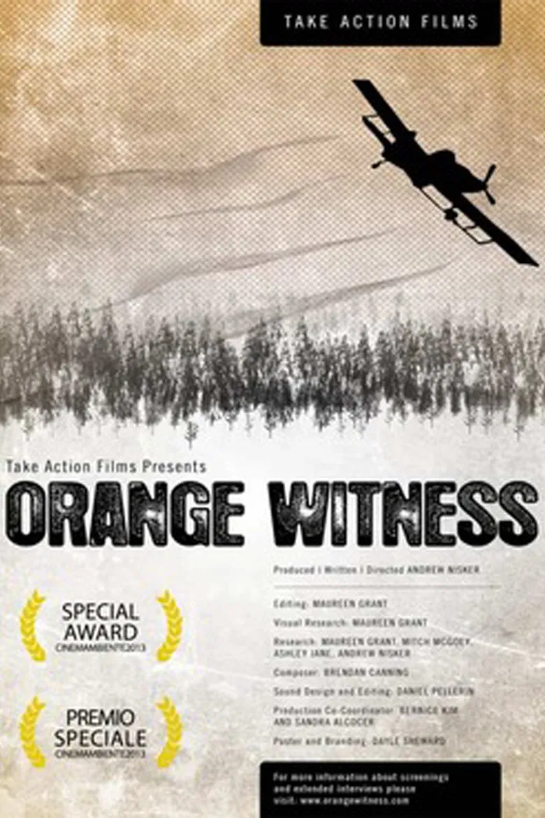 Orange Witness poster background