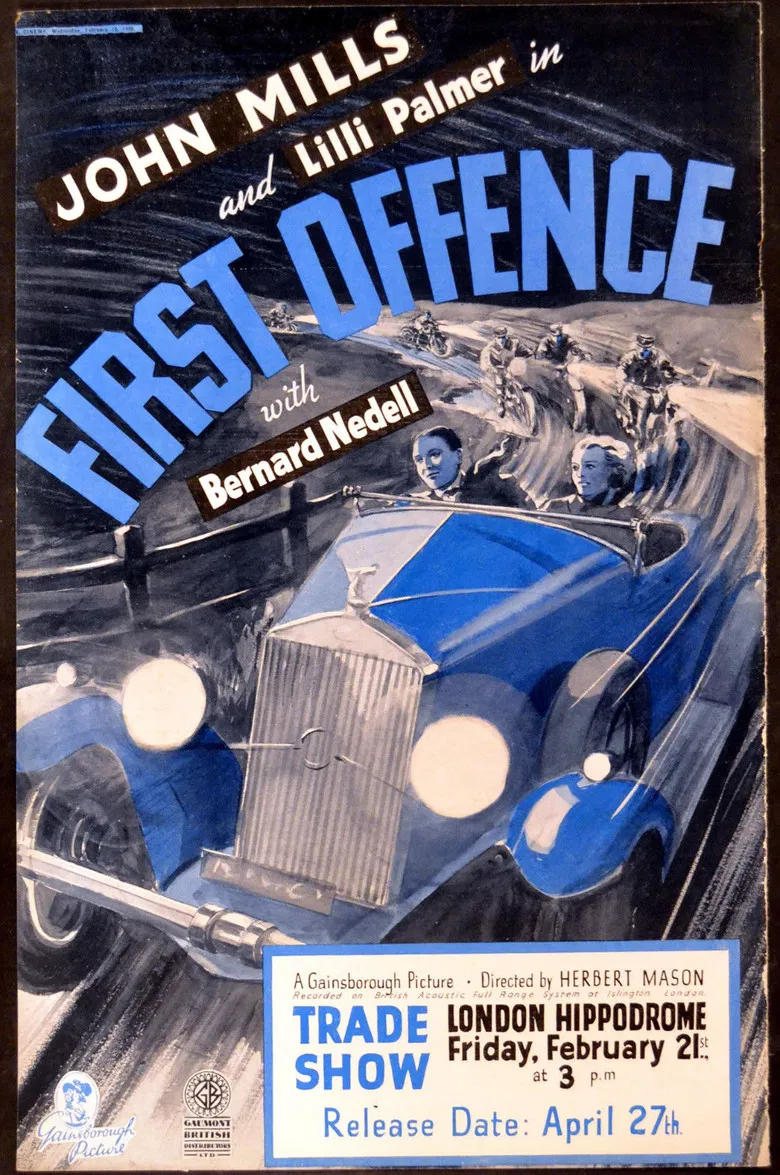 First Offence poster background