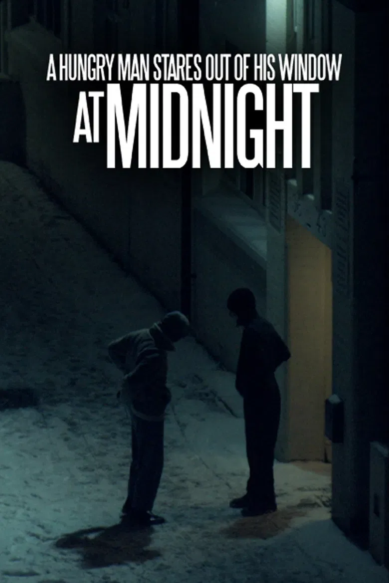 A Hungry Man Stares Out of his Window at Midnight poster background
