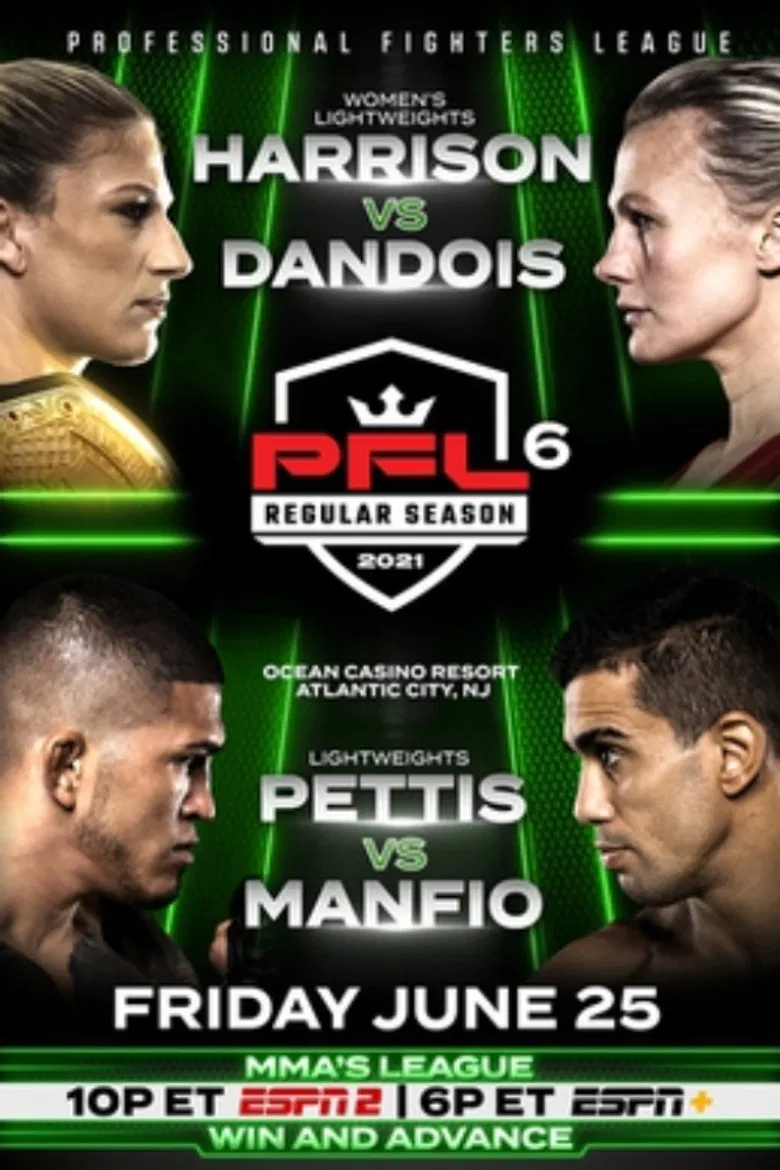 PFL 2021 #6: Regular Season - Harrison vs. Dandois poster background