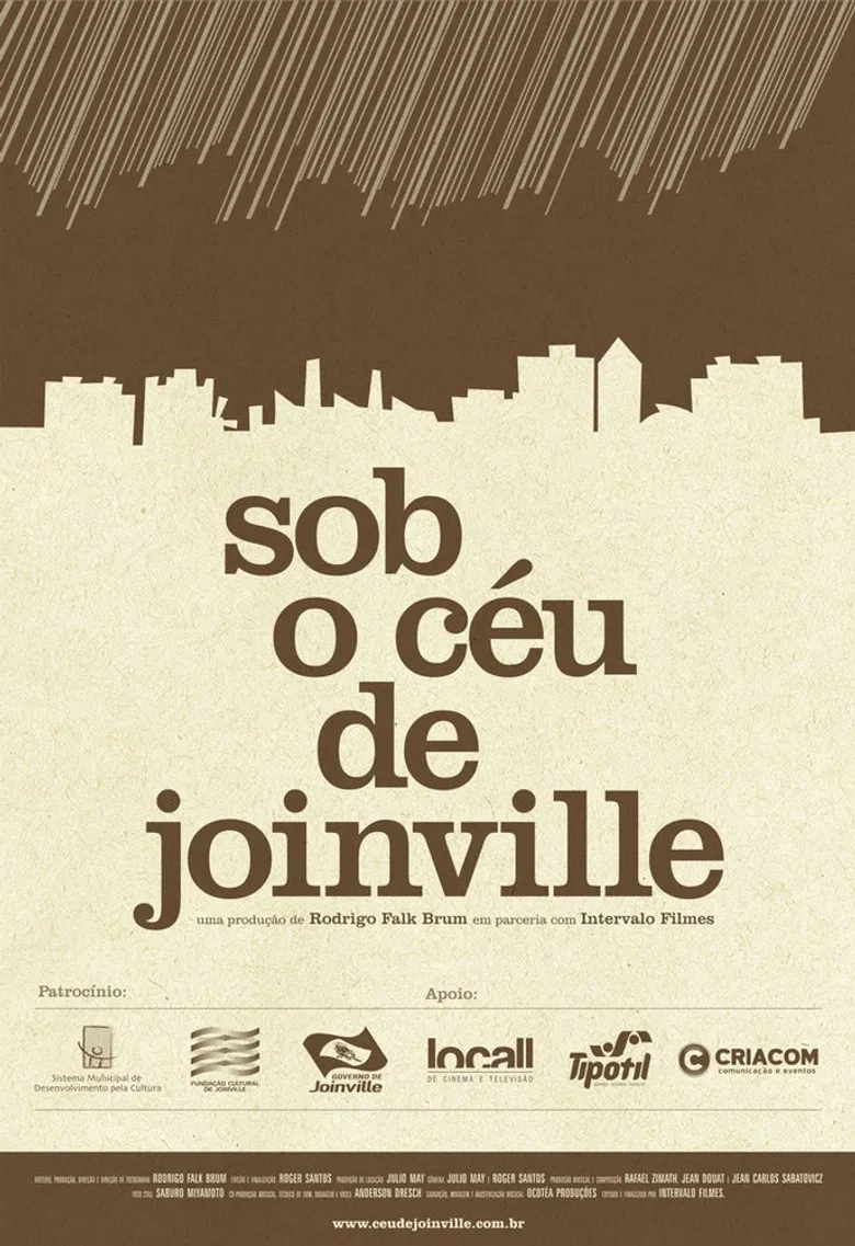 Sob o céu de Joinville poster background