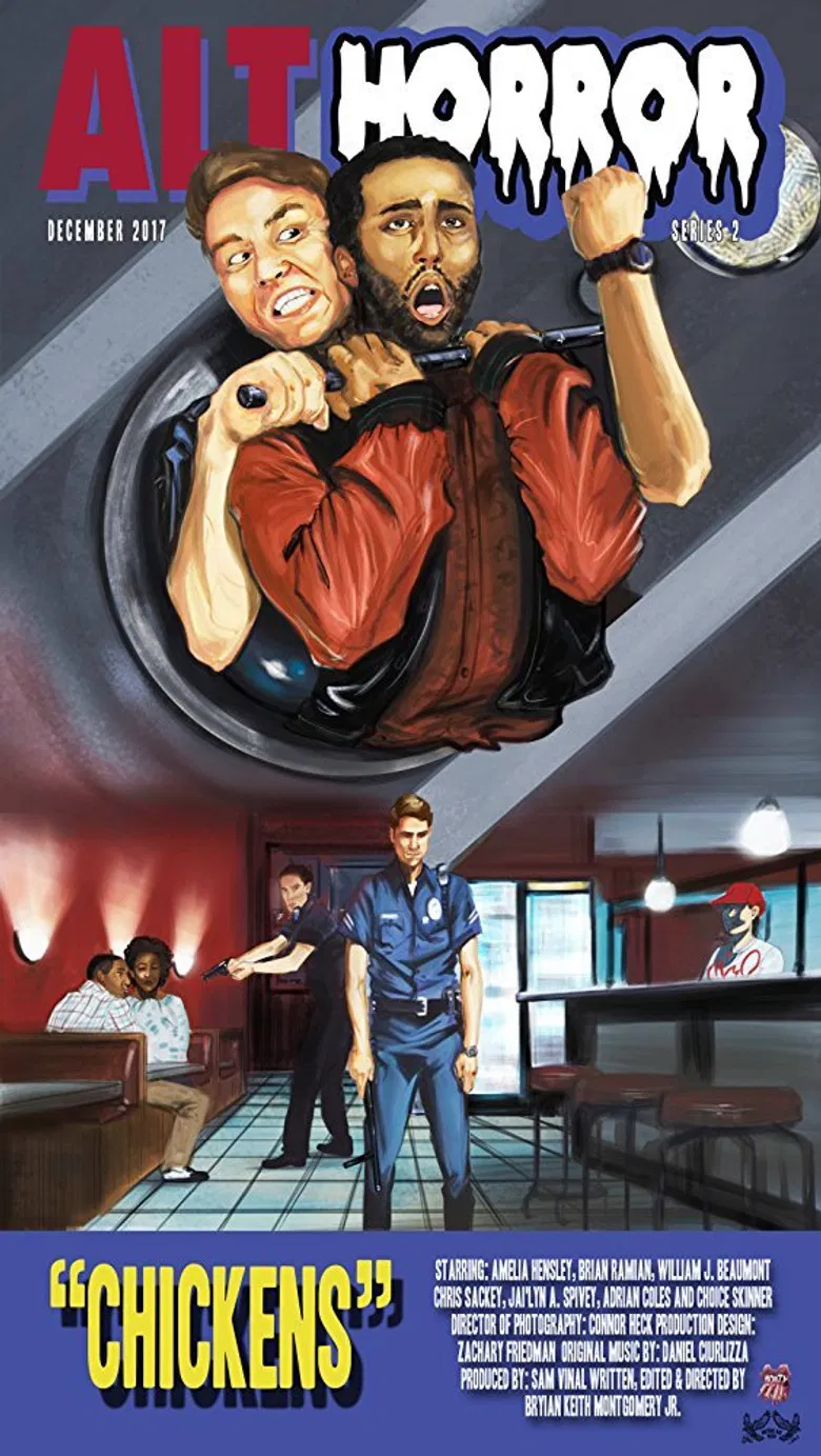 Chickens poster background