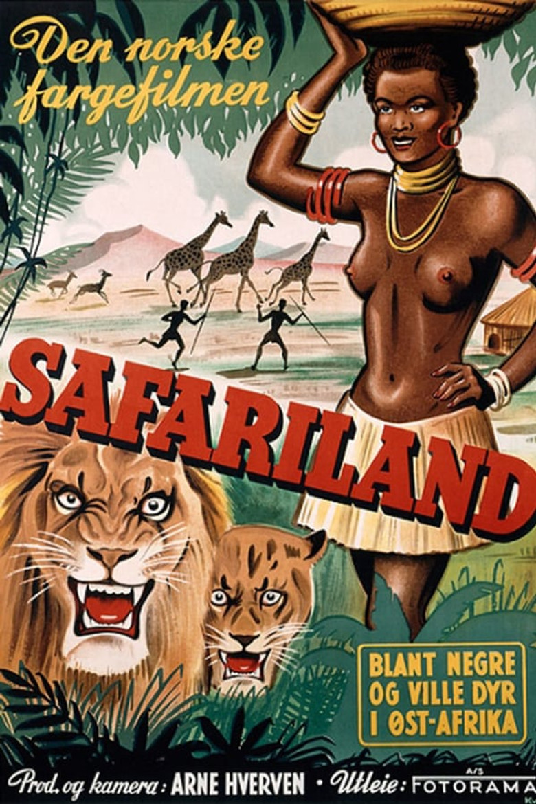 Safari Land: Among Negroes and wildlife in East Africa poster background