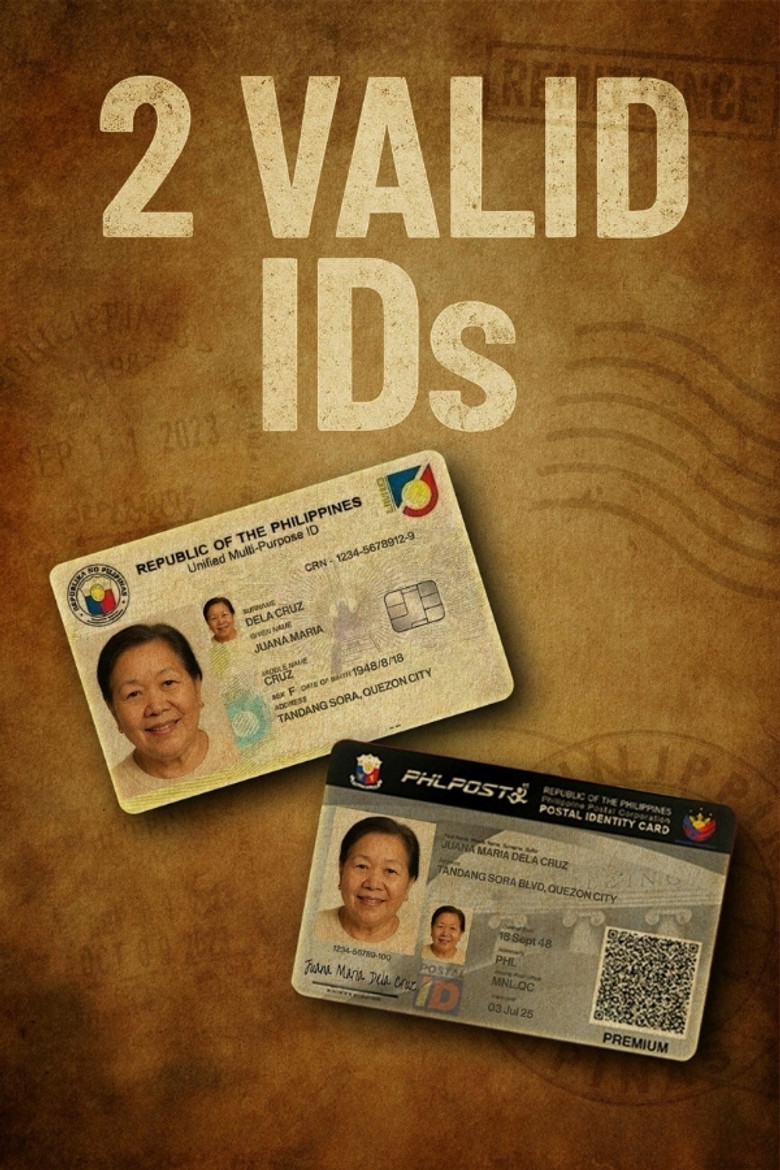 2 Valid IDs poster background