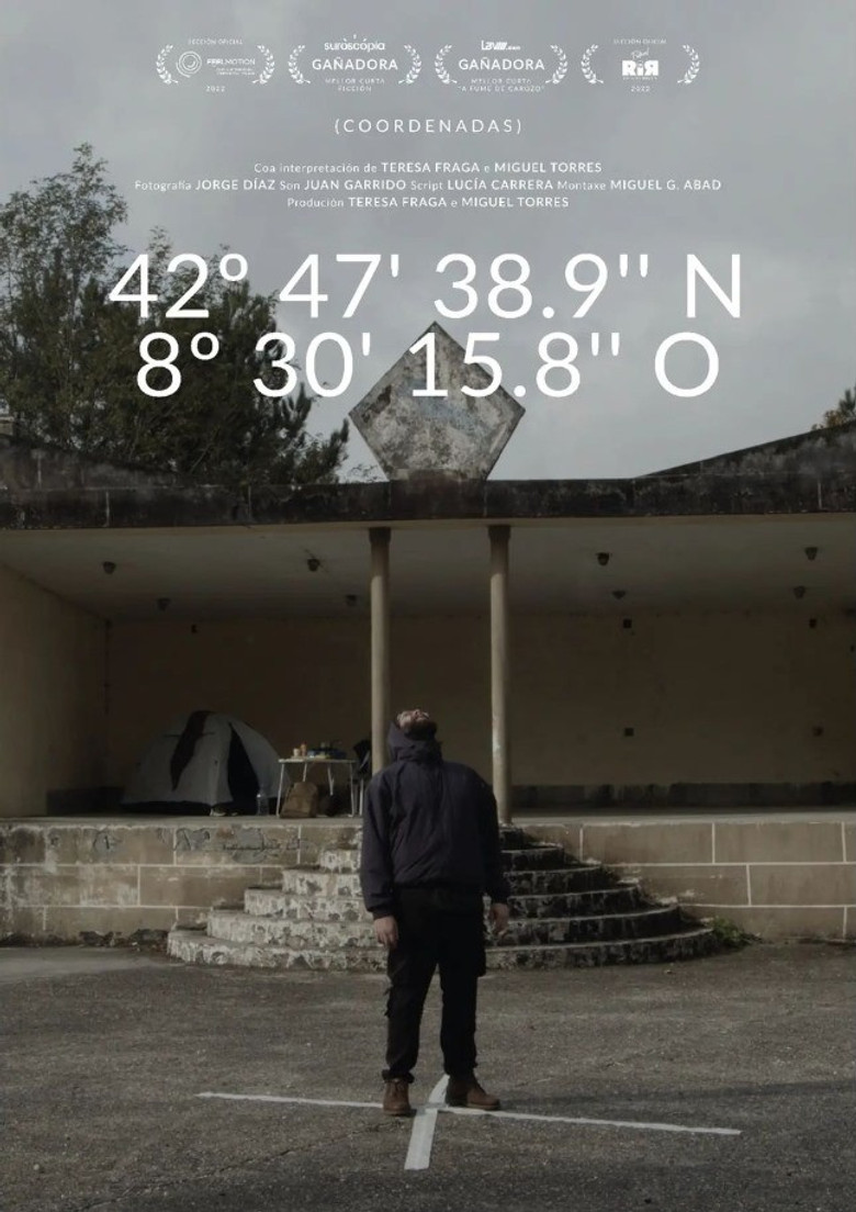 42º 47´38.9´´N 8º 30´15.8´´O (Coordenadas) poster background