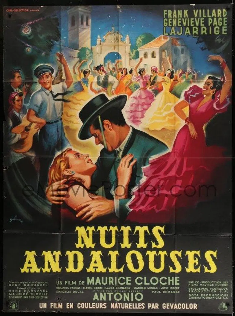 Nuits andalouses poster background