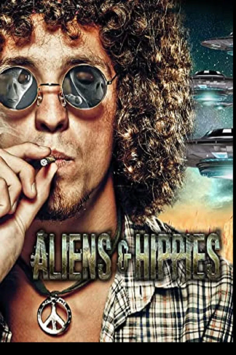 Aliens & Hippies poster background