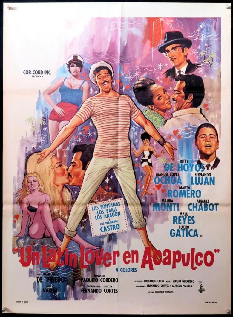 Un Latin lover en Acapulco poster background