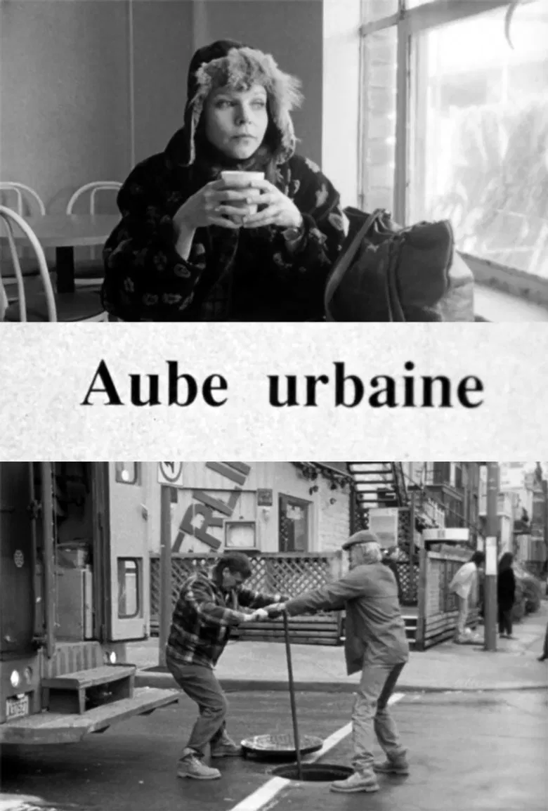 Aube urbaine poster background