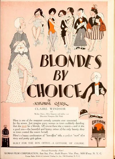 Blondes by Choice poster background