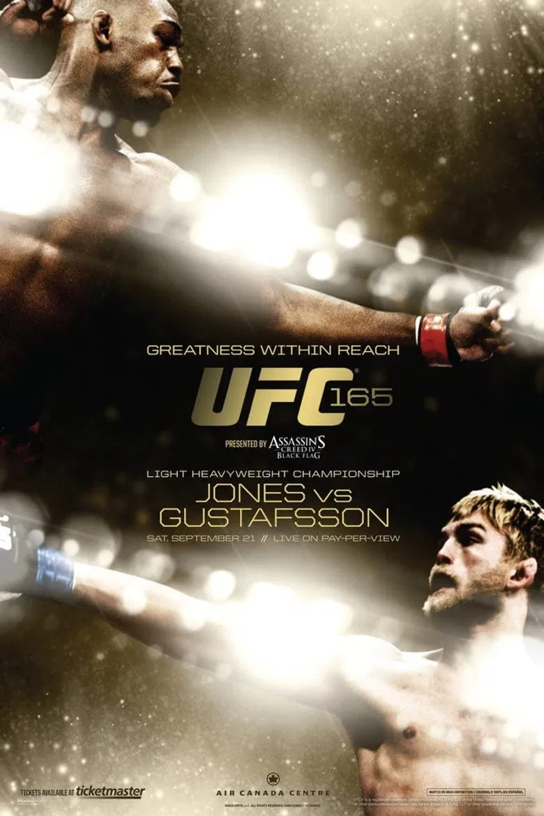 UFC 165: Jones vs. Gustafsson poster background
