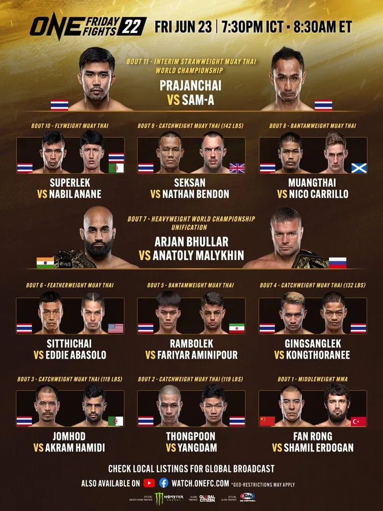 ONE Friday Fights 23: Paedsanlek vs. Kongklai poster background