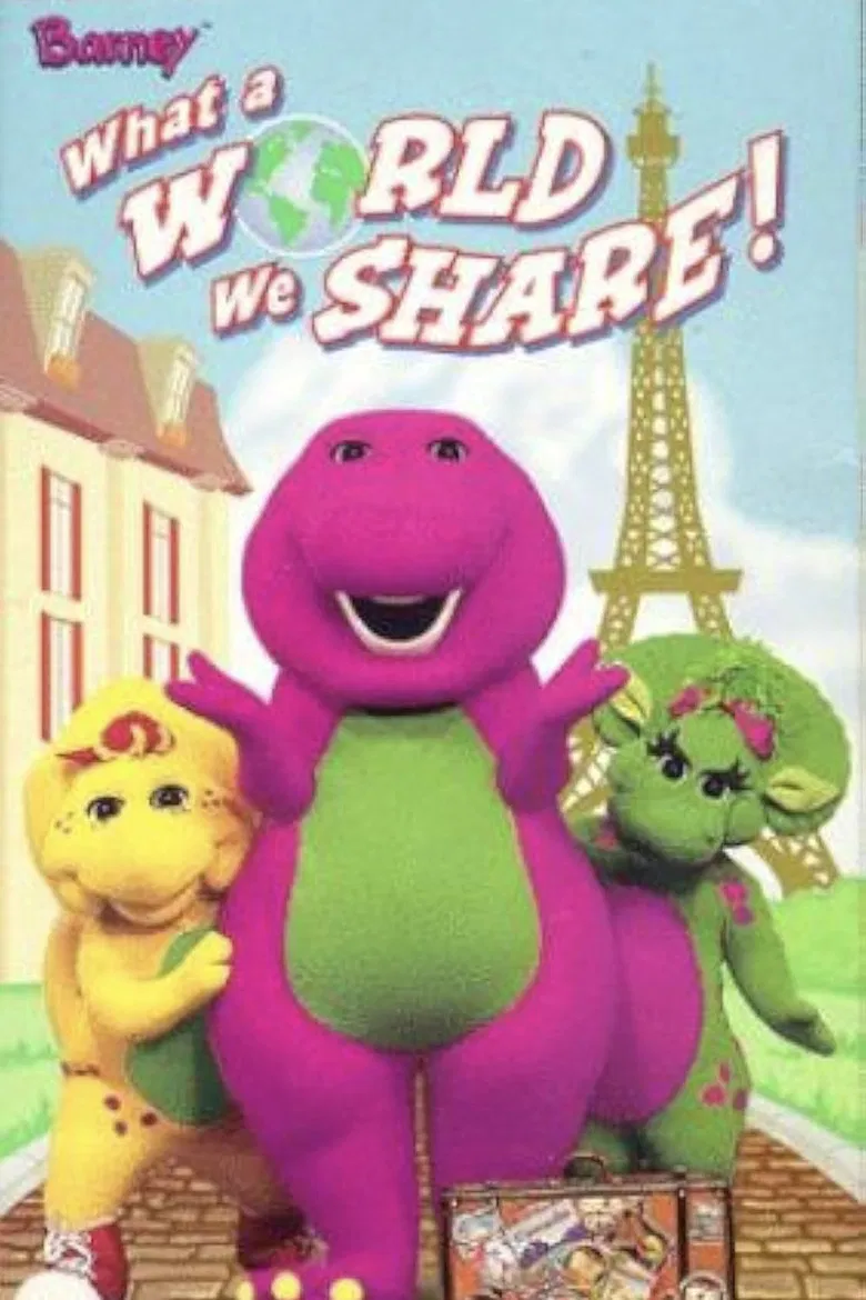 Barney: What a World We Share! poster background