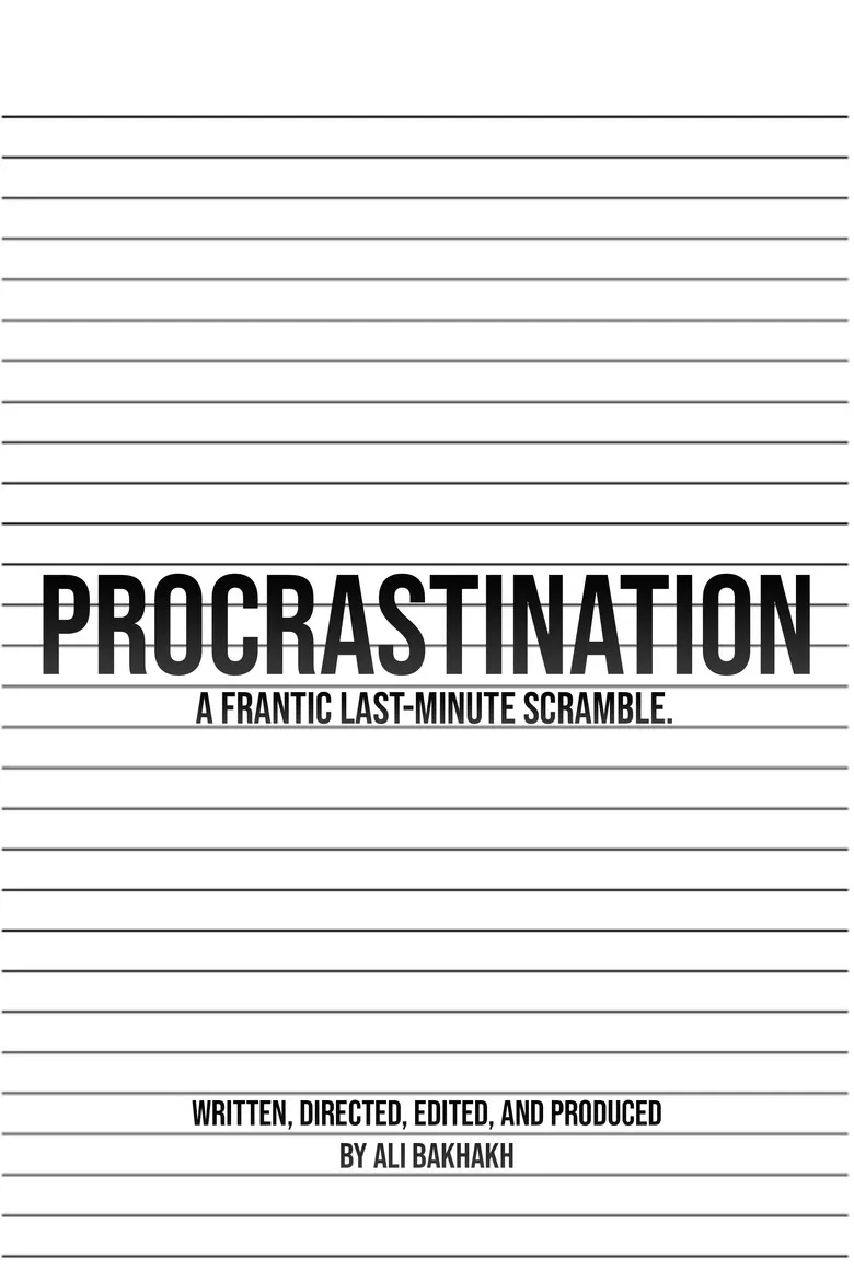 Procrastination poster background
