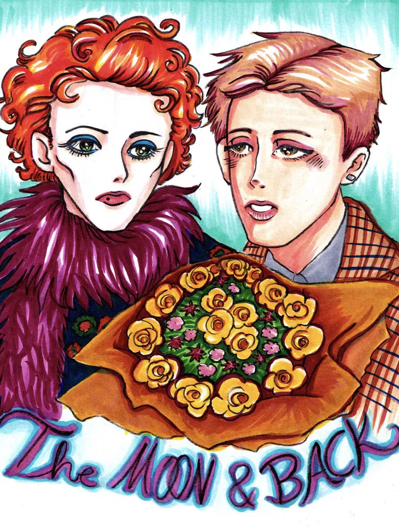 The Moon & Back poster background