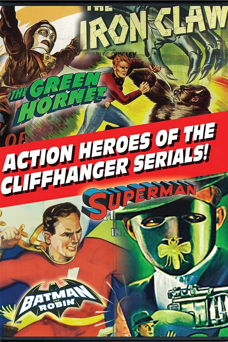 Action Heroes of the Cliffhanger Serials poster background