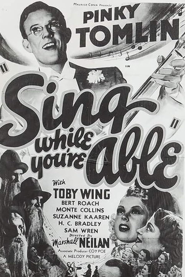 Sing While You're Able poster background
