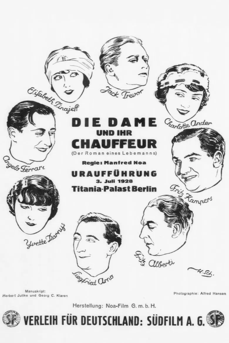 Die Dame und ihr Chauffeur poster background