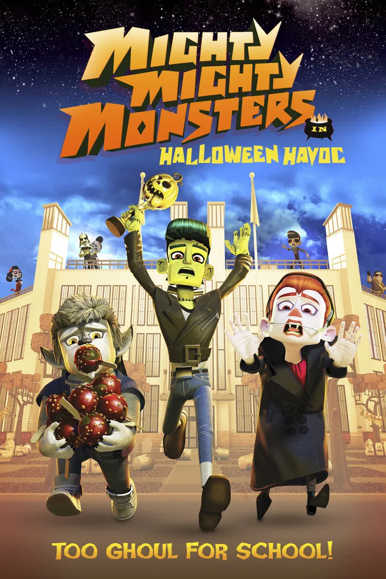 Mighty Mighty Monsters in Halloween Havoc poster background