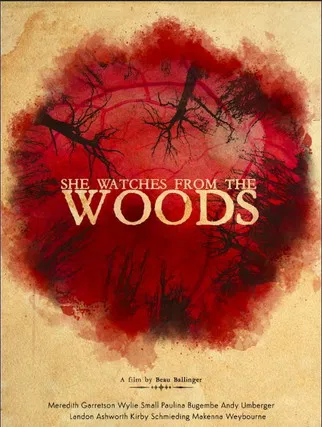 She Watches from the Woods poster background