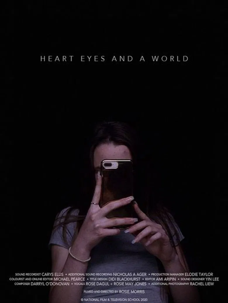 Heart Eyes and a World poster background