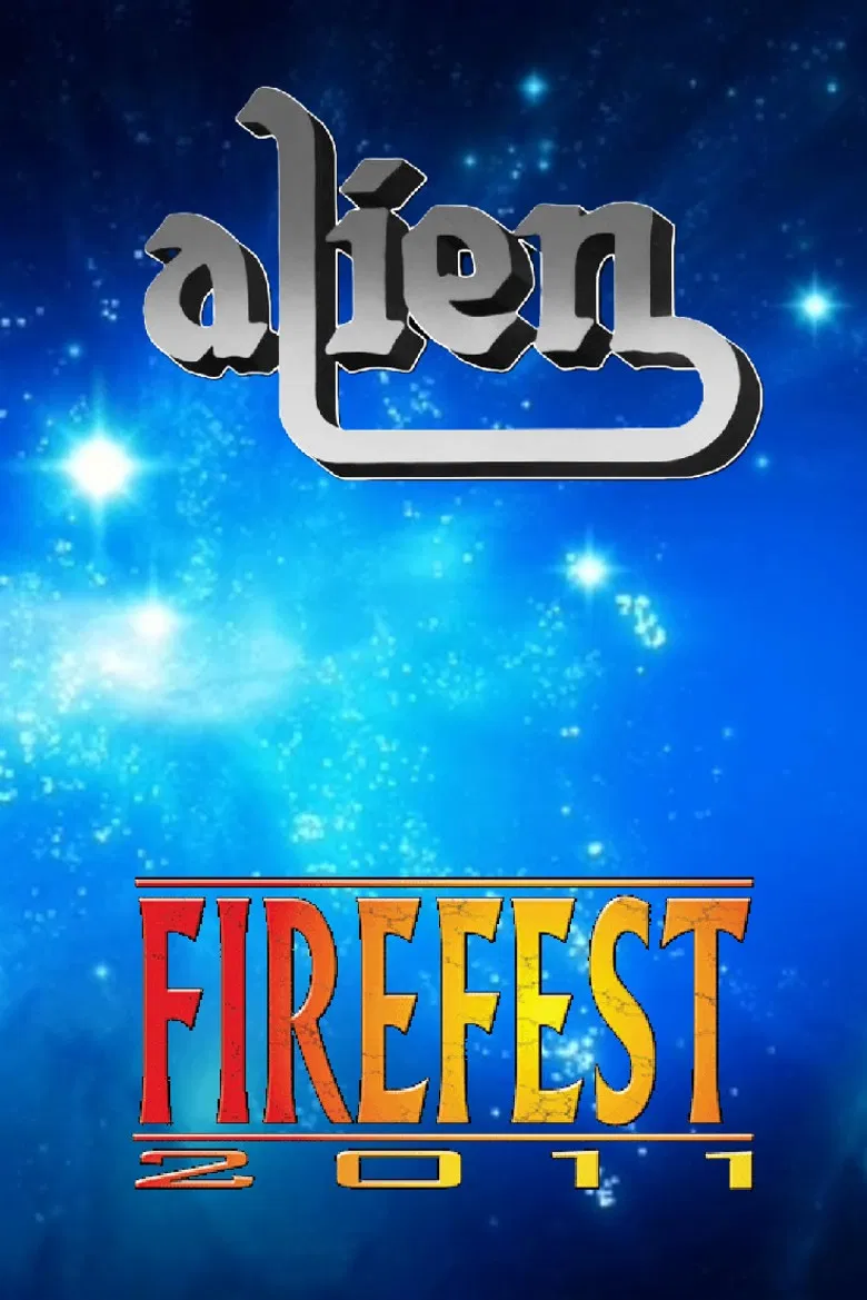 Alien live at Firefest VIII poster background