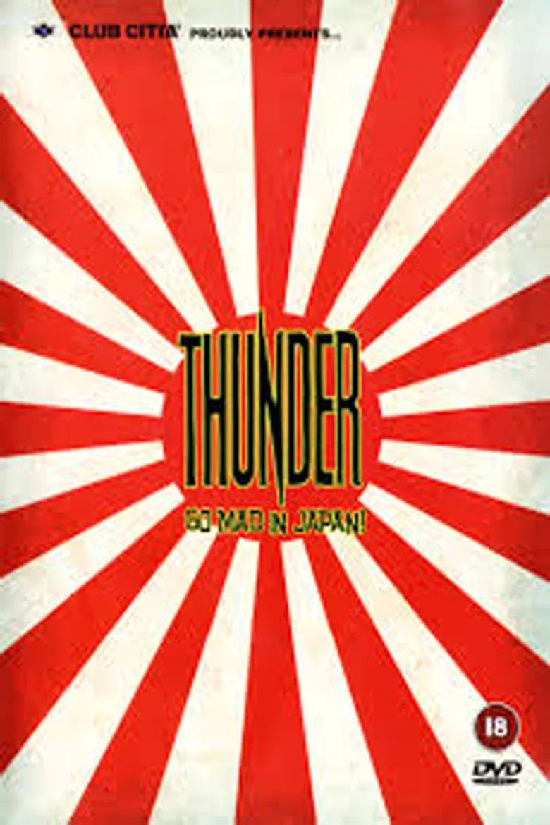 Thunder Go Mad in Japan poster background