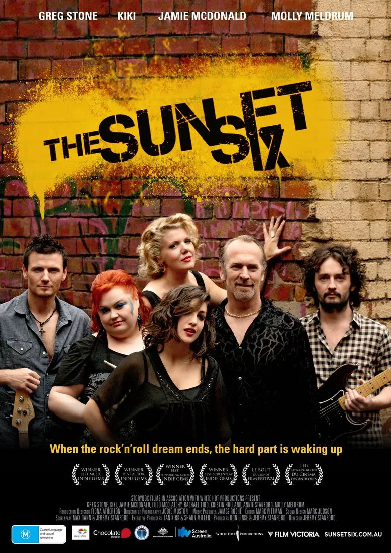 The Sunset Six poster background