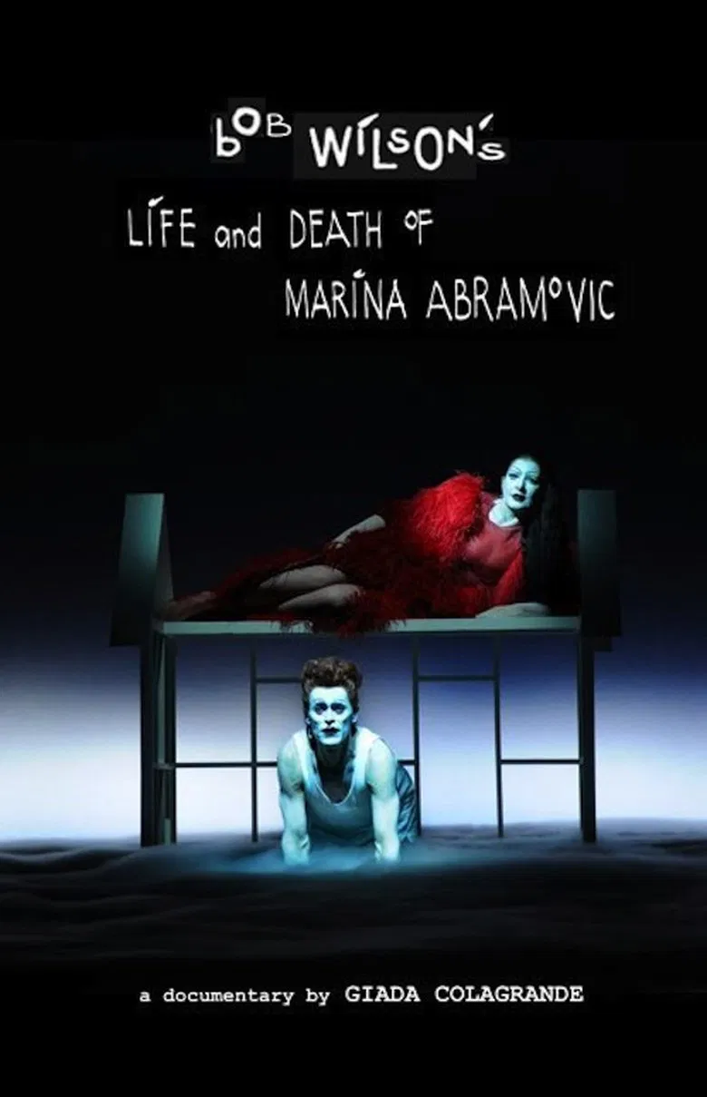 Bob Wilson's Life & Death of Marina Abramovic poster background