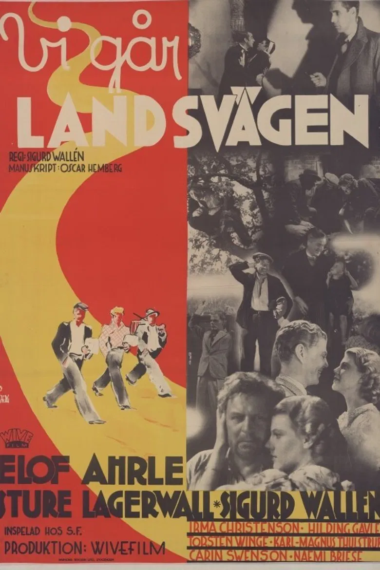 Vi går landsvägen poster background