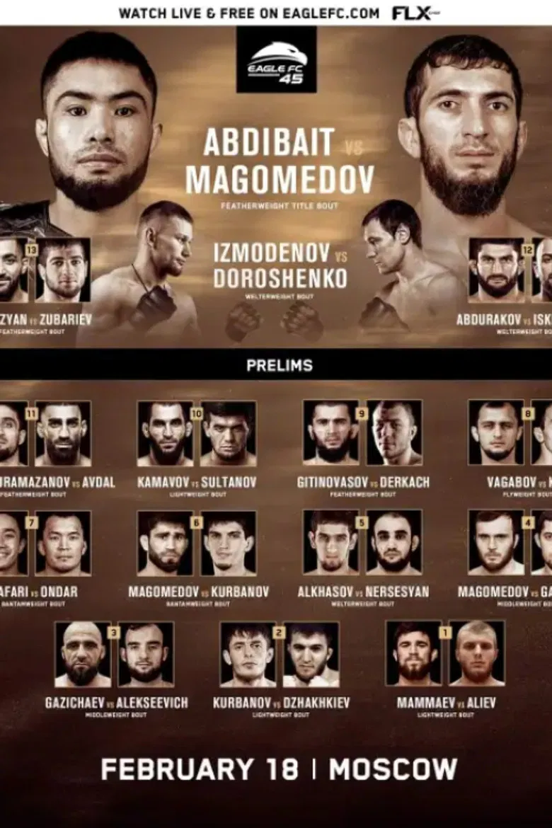 Eagle FC 45: Gitinovasov vs. Magomedov poster background