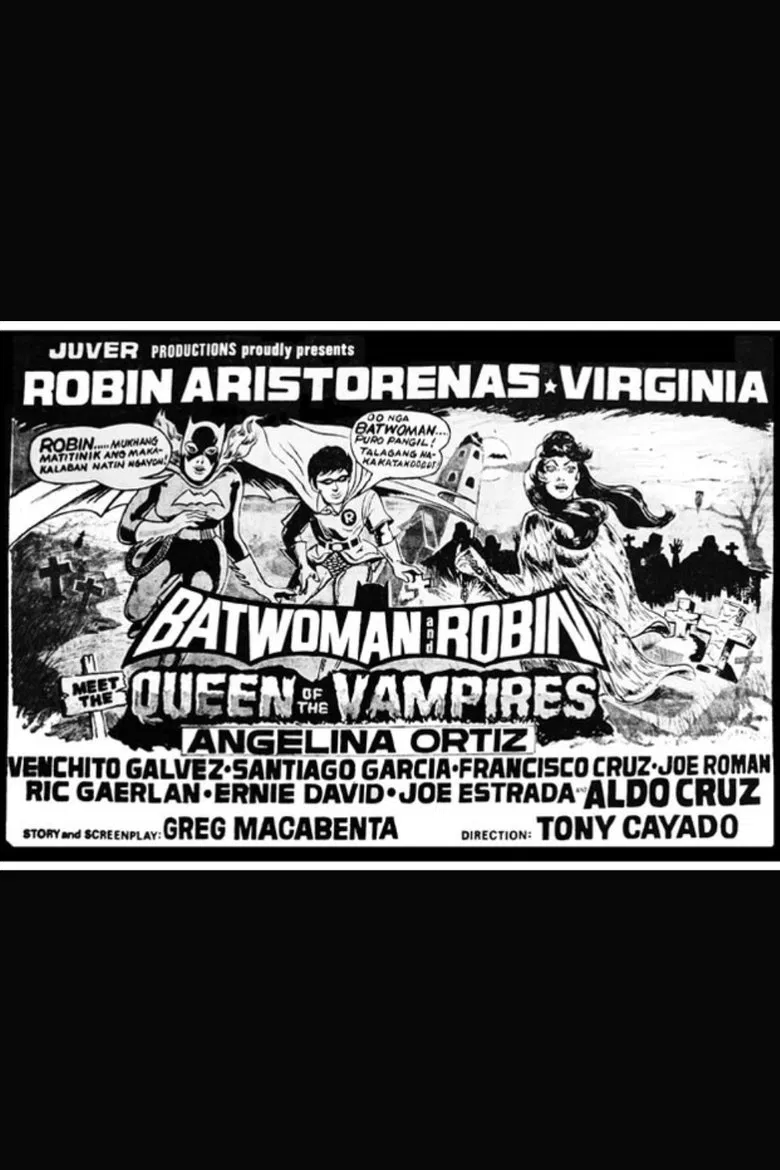 Batwoman and Robin Meet the Queen of the Vampires poster background