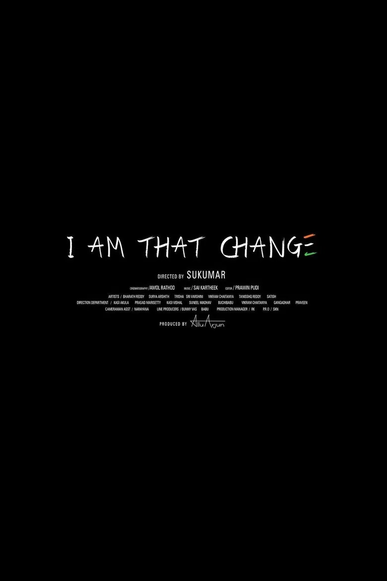 I Am That Change poster background