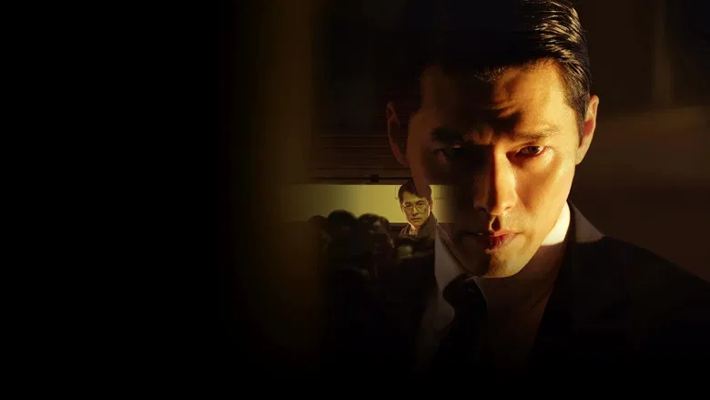 Hyun Bin as Baek Ki-tae in a tense confrontation