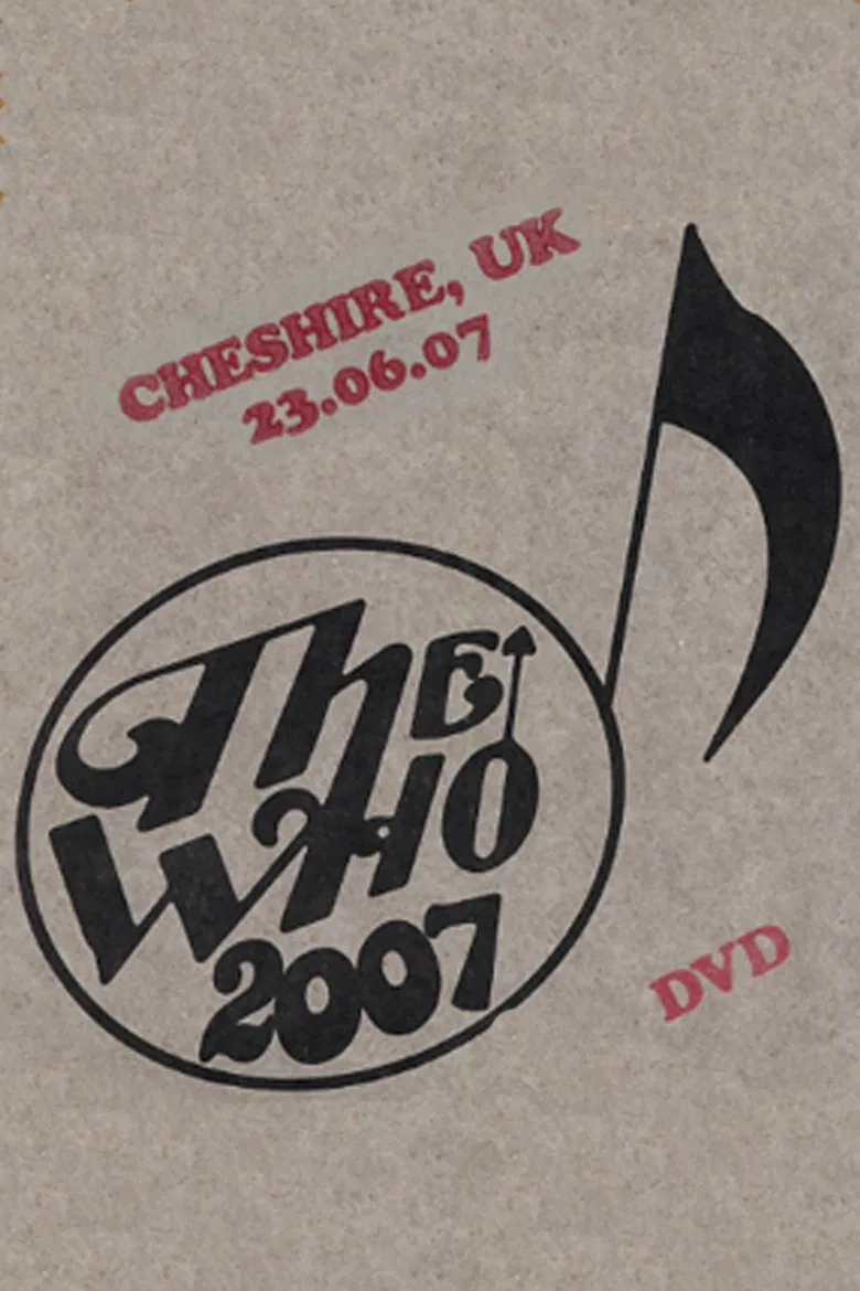 The Who: Cheshire 6/23/2007 poster background