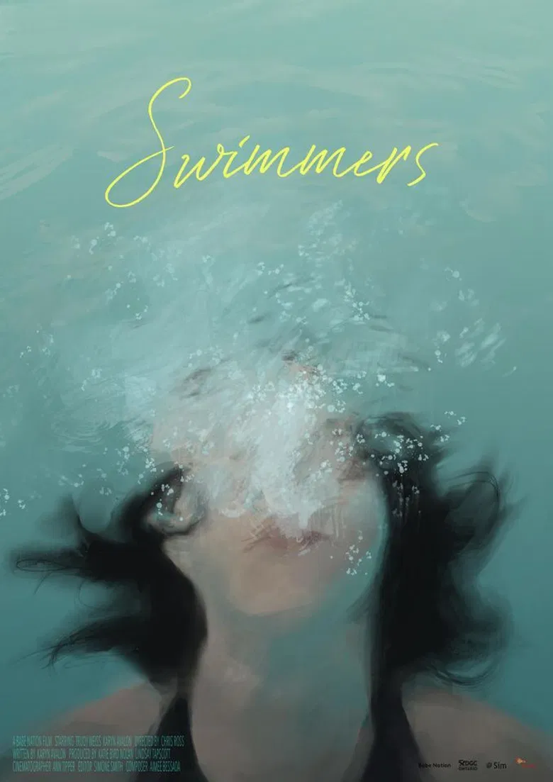 Swimmers poster background