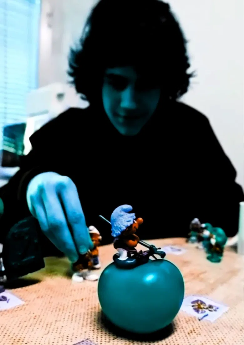 Barrufets poster background