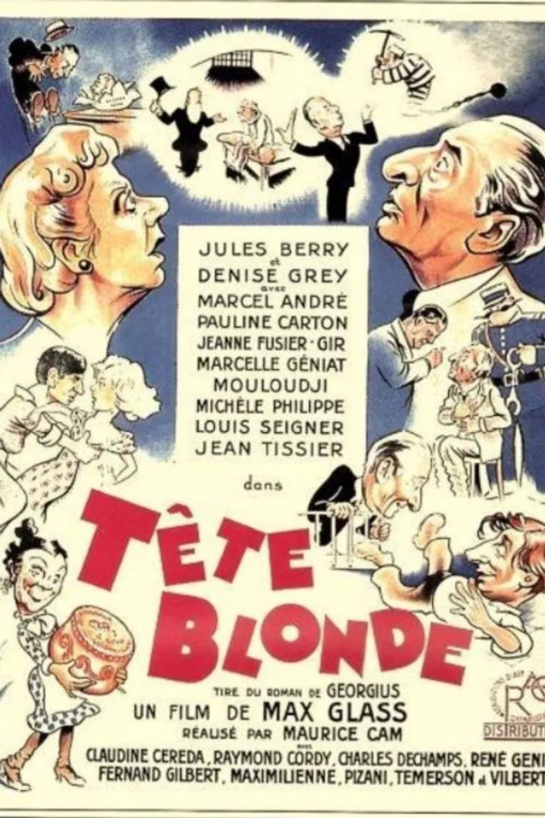 Tête blonde poster background