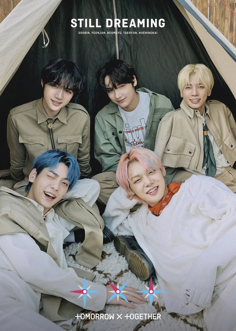 TXT (TOMORROW X TOGETHER) STILL DREAMING poster background