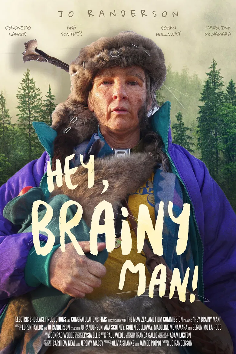 Hey Brainy Man poster background
