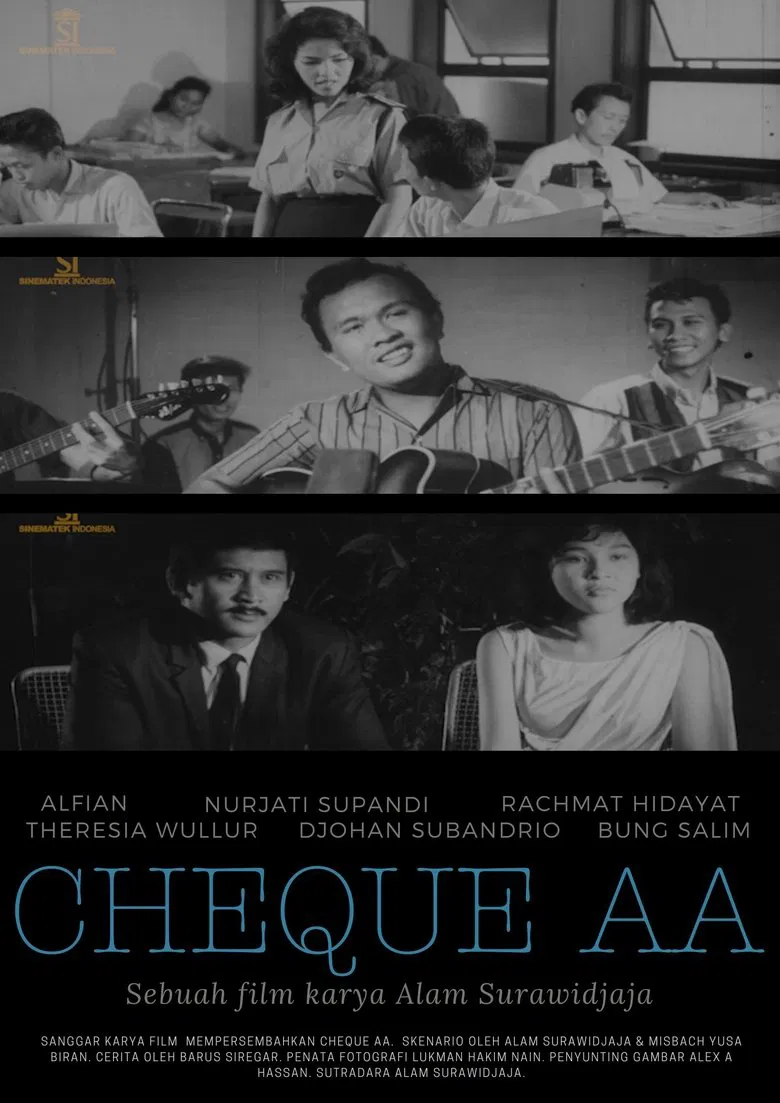 Cheque AA poster background