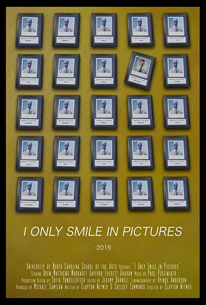 I Only Smile in Pictures poster background