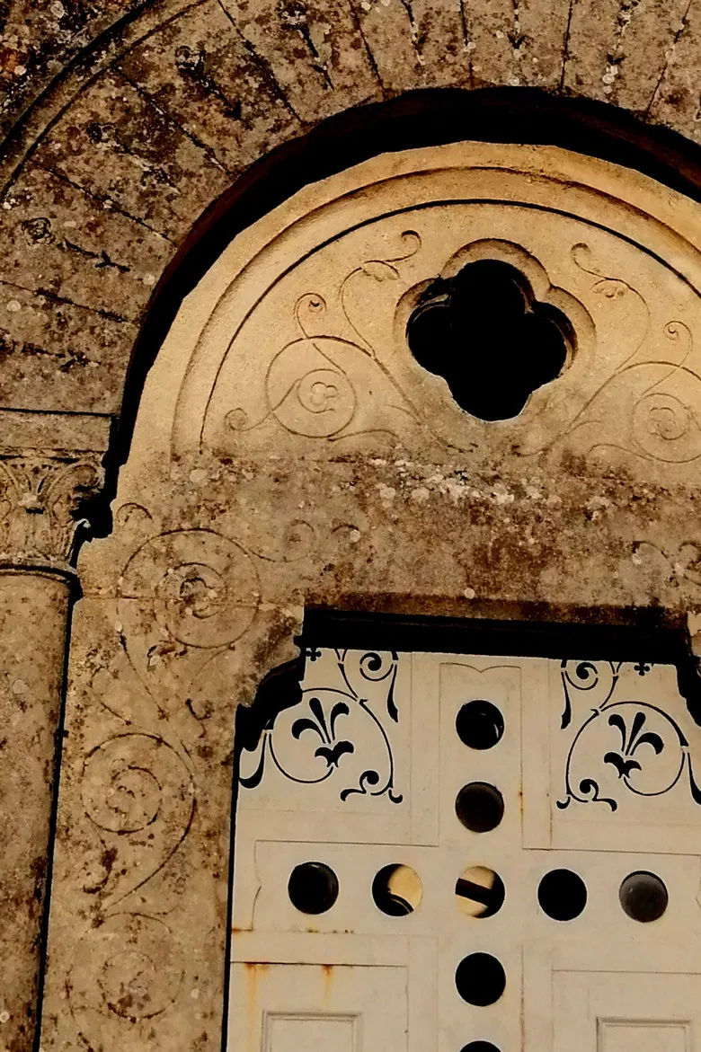 The Cemetery of Sainte-Colombe poster background