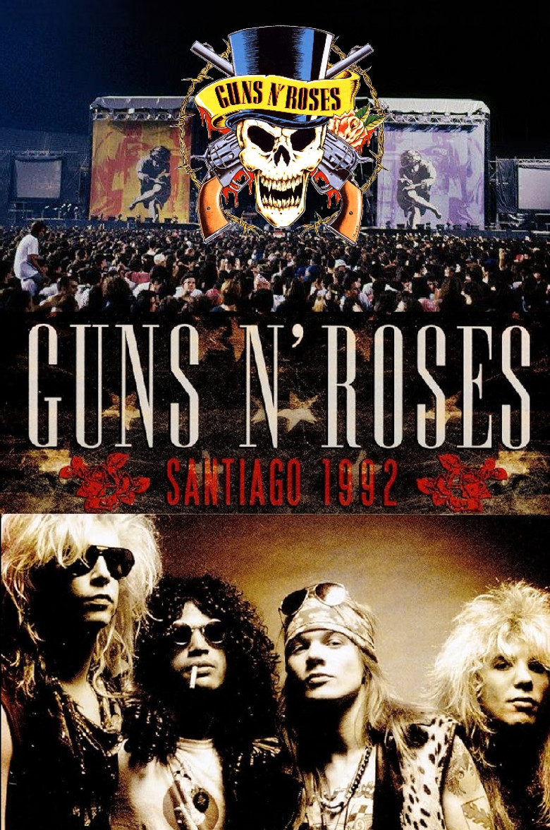 Guns N' Roses - Live In Santiago poster background